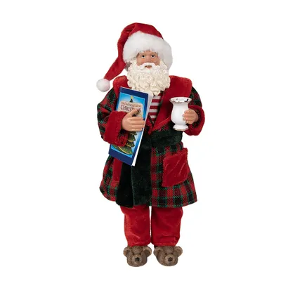 Zdjęcie produktu dla Figurka Clayre & Eef Father Christmas 28 cm czerwony plastik