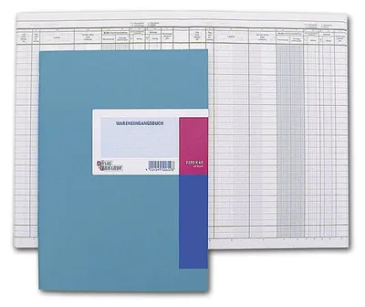 Produktbild von Wareneingangsbuch A4 40 Blatt hellblau