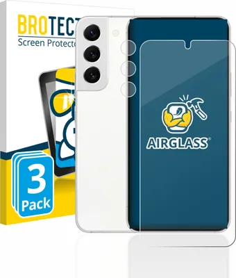 Produktbild von 3x BROTECT Schutzglas für Samsung Galaxy S22 5G (Display+Kamera) Schutzfolie Panzer Folie Glas Display Schutz klar