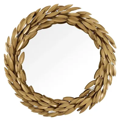 Produktbild von Casa Padrino Luxus Spiegel in Antik Gold Ø 86 cm - Luxus Wohnzimmer Spiegel
