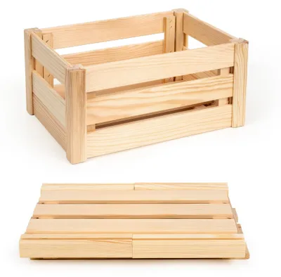 Produktbild von Holzkiste für Transport und Lagerung, 34,5 x 23 x 17,5 cm