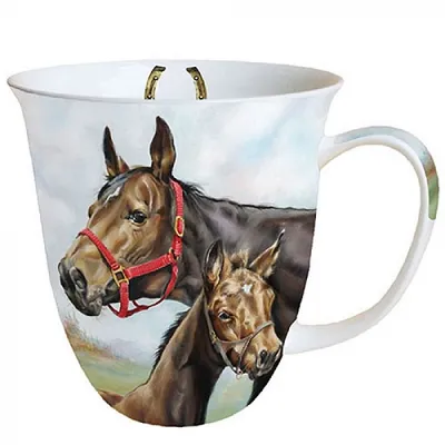 Produktbild von Mug 0.4 L Horse Love - Ambiente Becher - Fine Bone China - Höhe: 10,5