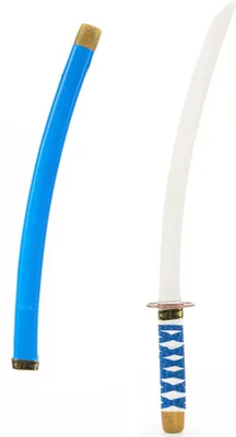 Image de Epée Ninja pour enfants bleu-blanc 60cm