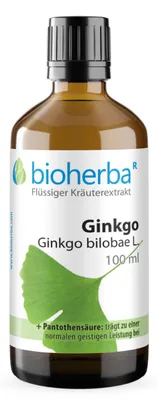 Produktbild von Bioherba GINKGO Ginkgo bilobae L. Tropfen Tinktur 100 ml