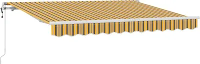 Immagine prodotto di vidaXL Tenda da sole retrattile a strisce colorate 250 x 200 cm