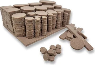Produktbild von Filzgleiter 300 Stück Beige diverse Größen selbstklebend für Möbel und Bodenschutz