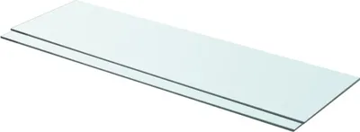 Produktbild von The Living Store Regalböden 2 Stk. Glas Transparent 90 x 25 cm