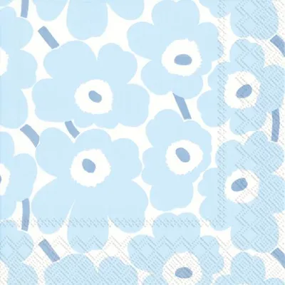 Produktbild von Servietten 25x25 cm - MINI UNIKKO light blue