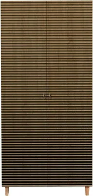 Produktbild von Kleiderschrank 2 Türen Dfrollan, Schlafzimmermöbel, Schrank, Garderobe, 90x52h192 cm, Eiche
