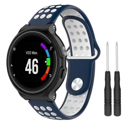 Obrázok produktu pre Garmin Forerunner 235 Silicone Sport remienok, Dark Blue/White