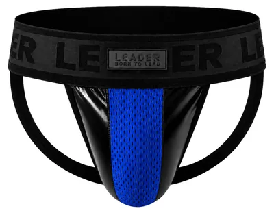 Imagen del producto de LEADER - Ropa Interior Hombre - FETISH Brut Jockstrap Blue - 1x Tamaño XL