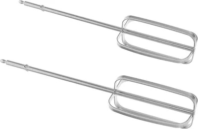 Produktbild von 2 Stück Edelstahl-Rührbesen für Handmixer als Ersatz für elektrische Eierbesen zum Schlagen von Eiern und Kneten von Teig