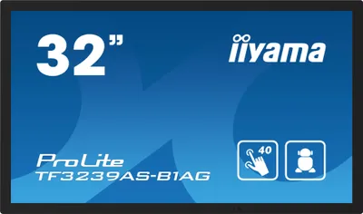 Obrázek produktu pro iiyama TF3239AS-B1AG, 80 cm (31.5"), 1920 x 1080 px, Full HD, LED, 8 ms, Černá