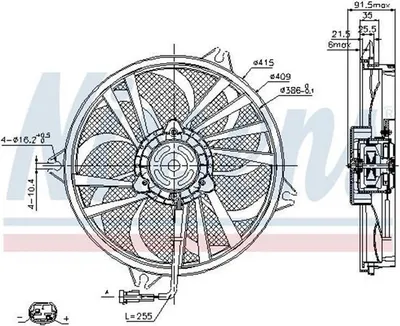 Produktbild von Nissens Lüfter für Motorkühlung