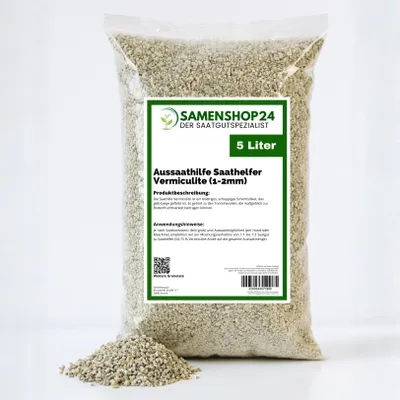 Produktbild von Samenshop24® Aussaathilfe/Pflanzensubstrat Vermiculite | Inhalt: 5 Liter | Körnung 1-2 mm