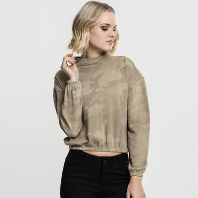 Obrázek produktu pro Urban Classics Ladies Camo Turtleneck Crew sand camo - M