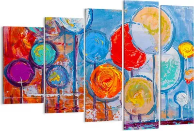 Produktbild von Bild auf Leinwand - Leinwandbild - Abstraktion modern - 150x100cm - Wand Bild - Wanddeko - Leinwanddruck - Bilder - Kunstdruck - Wanddekoration - Leinwand bilder - Wandkunst - EG150x100-4013