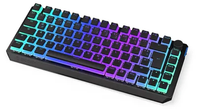 Zdjęcie produktu dla ENDORFY Thock 75%, Przewodowy i Bezprzewodowy, RF Bezprzewodowy + USB, Mechaniczna, QWERTZ, RGB LED, Czarny