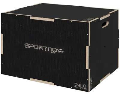 Produktbild von SPORTNOW 3 in 1 Plyo Box, Sprungbox aus Holz, Plyometric Plattform mit Griff