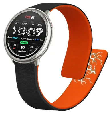 Produktbild von kwmobile Ersatzarmband kompatibel mit 20mm Amazfit Active 2 / 2 Square / Active Edge / Bip 3 / GTS 3 4 Armband - Fitnesstracker Silikon Band mit