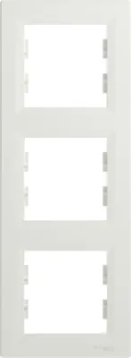 Produktbild von Schneider Electric ASFORA 3-Fach Rahmen Vertikal weiss EPH5810321D