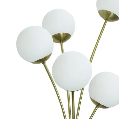 Produktbild von Olucia - STACY - Stehlampe - Messing / Weiß