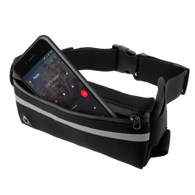 Immagine prodotto di Marsupio da running, borsa da running con chiusura a cintura - nero