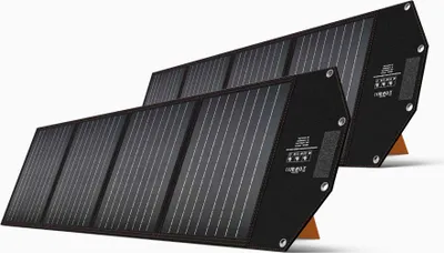 Produktbild von KAISERWERT Solarpanel 200W (2x100W), kompatibel mit KAISERWERT Power Station 1200/1800 (nicht im Lieferumfang)
