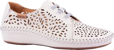 Produktbild von Pikolinos Damen Slipper Halbschuh Zierschnürung luftig P. Vallarta 655-4783, Größe:39 EU, Farbe:Weiß