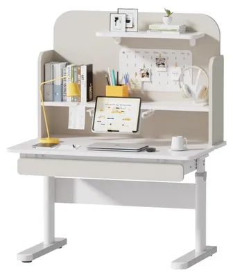 Obrázok produktu pre Sivý nastaviteľný detský písací stôl Spacetronik SPE-X114G s nadstavcom 90x60