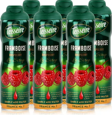 Produktbild von Teisseire Getränke-Sirup Raspberry/Himbeer 600ml - Intens. Geschmack (6er Pack)