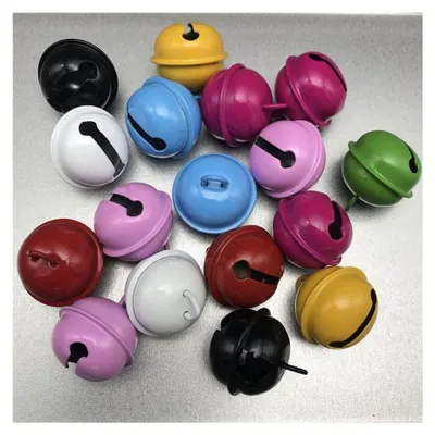 50 bunte Metallglöckchen 22 mm, Bastelglöckchen, DIY