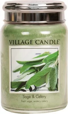 Obrázek produktu pro Village Candle Sage & Celery 602g svíčka s vůní šalvěje a celeru