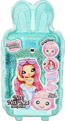 Produktbild von MGA Entertainmet 117766EUCGR - Na! Na! Na! Surprise 2-in-1 Pom Doll Sparkle Series for PDQ