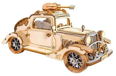 Produktbild von 3D Holzpuzzle Auto Oldtimer Modellbausatz DIY Bastelset Dekoration Geschenk