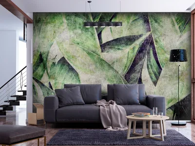 Produktbild von Vlies Fototapete tropische Blätter 300x210 cm Tapeten Wandtapete XXL Dschungel Natur Botanik b-C-0844-a-a
