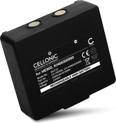 Produktbild von CELLONIC 1x Akku für Fernbedienung Kompatibel mit Hetronic NOVA-GR, NOVA-L, NOVA-M, 68300900 - (2500mAh, 3.6V)