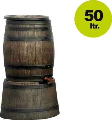 Produktbild von Regenfass Set 50 Liter Regentonne Wassertank mit passendem Untergestell 50 Liter