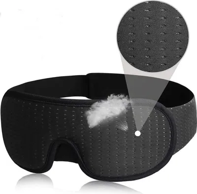 Obrázek produktu pro 3D spací maska – 100% neprůsvitná spací maska pro ženy a muže, prodyšná a pohodlná spací maska z prodyšné sportovní tkaniny pro cestování, zdřímnutí a noční spánek... (síťovina, šedá)