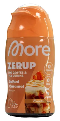 Produktbild von More Zerup For Coffee & Tea Salted Caramel Flavour Getränkesirup Zero, 5er Pack (5 x 65ml Flasche)