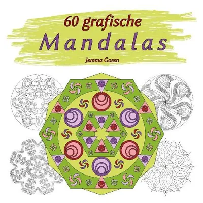 Produktbild von Malbuch für Erwachsene mit 60 grafischen Mandalas – jedes Blatt einseitig gedruckt