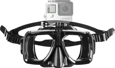 Produktbild von Mantona Taucherbrille mit Befestigung (kompatibel mit GoPro Hero 11 10 9 8 7 6 5 4 3+ 3 2 1, Session und andere kompatible Action Cams)