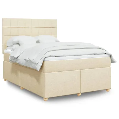 Produktbild von Maison Exclusive - Boxspringbett mit Matratze Creme 160x200 cm Stoff