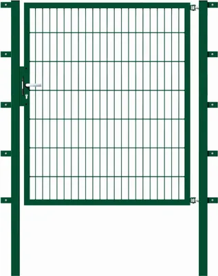 Produktbild von Alberts Einzeltor Flexo mit Zubehör, zum Einbetonieren, grün, Breite 125 cm, Höhe 140 cm