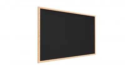 Produktbild von Schwarz Pinnwand mit Holz Rahmen 90x60cm Korktafel Korkwand Pinnwand Kork Schwarz Oberfläche