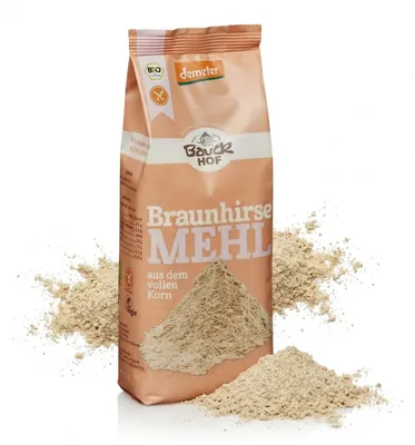 Produktbild von Bauckhof  Braunhirsemehl Vollkorn glutenfrei - 1 Beutel