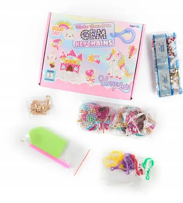 Produktbild von Diamond Painting Set für Kinder - 15 DIY Schlüsselanhänger Bastelset - Kreative Diamant Malerei