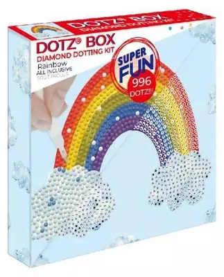 Zdjęcie produktu dla Diamond Dotz - Zestaw do haftu diamentowego Uśmiech tęczy 15x15 cm Box