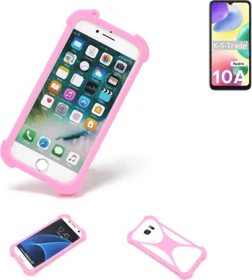 Produktbild von K-S-Trade Handy Hülle kompatibel mit Xiaomi Redmi 10A Schutz Hülle Bumper Silikon Schutz Hülle Cover Case Silikoncase Silikonbumper TPU Softcase