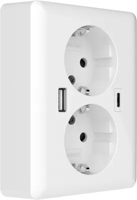 Produktbild von 2USB easyCharge DUO 18W A/C Doppelsteckdose